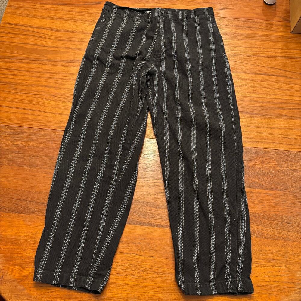 Urban Outfitters Women's Black White Stripe Pants size 32